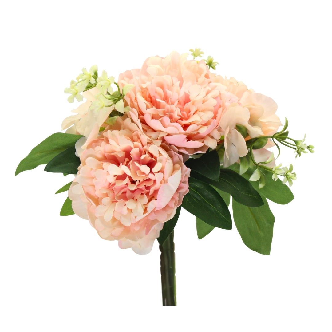 Artificial / Faux Flowers - Mixed Flower Bouquet Light Pink