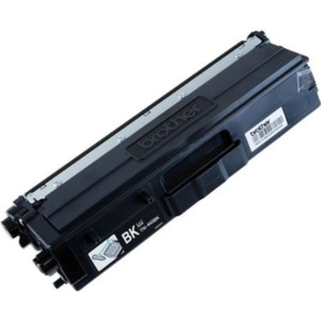 Brother TN443BK High Yield Black Toner Cartridge, prints up to 4,500 pages with sharp text for professional quality documents.