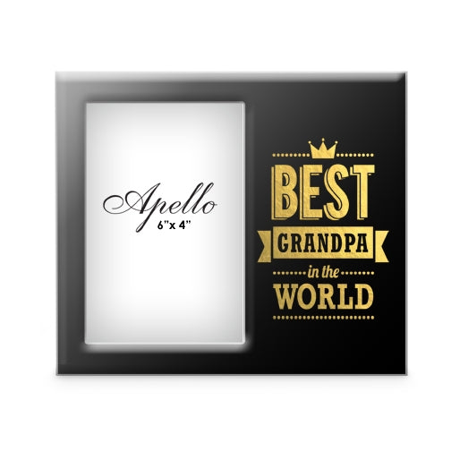 Best Grandpa Wooden Side Frame 6x4