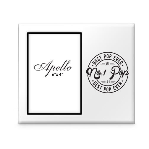 No 1 Pop Wooden Side Frame 6x4