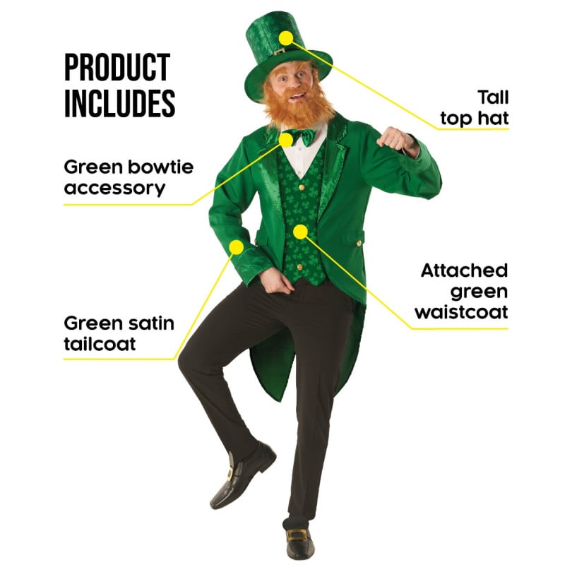 Costume Irish Leprechaun Suit Men's Size Large