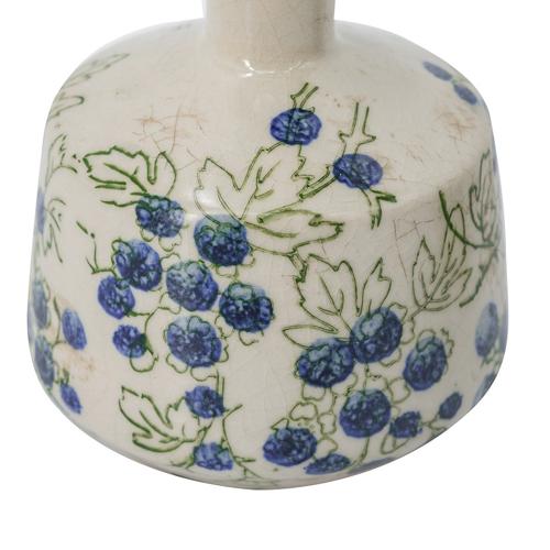 BLUEBERRY CERAMIC VASE SET/3