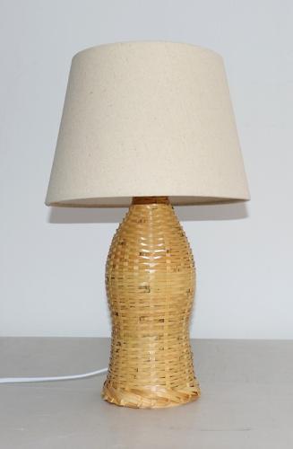 BAMBOO & LINEN TABLE LAMP - NATURAL - 240x400