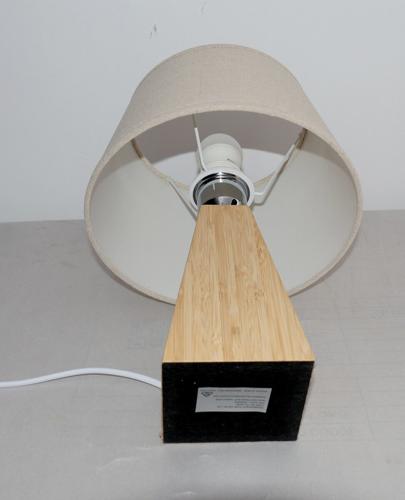 BAMBOO & LINEN TABLE LAMP - NATURAL - 240x330