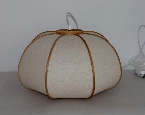 BAMBOO & LINEN PENDANT - NATURAL