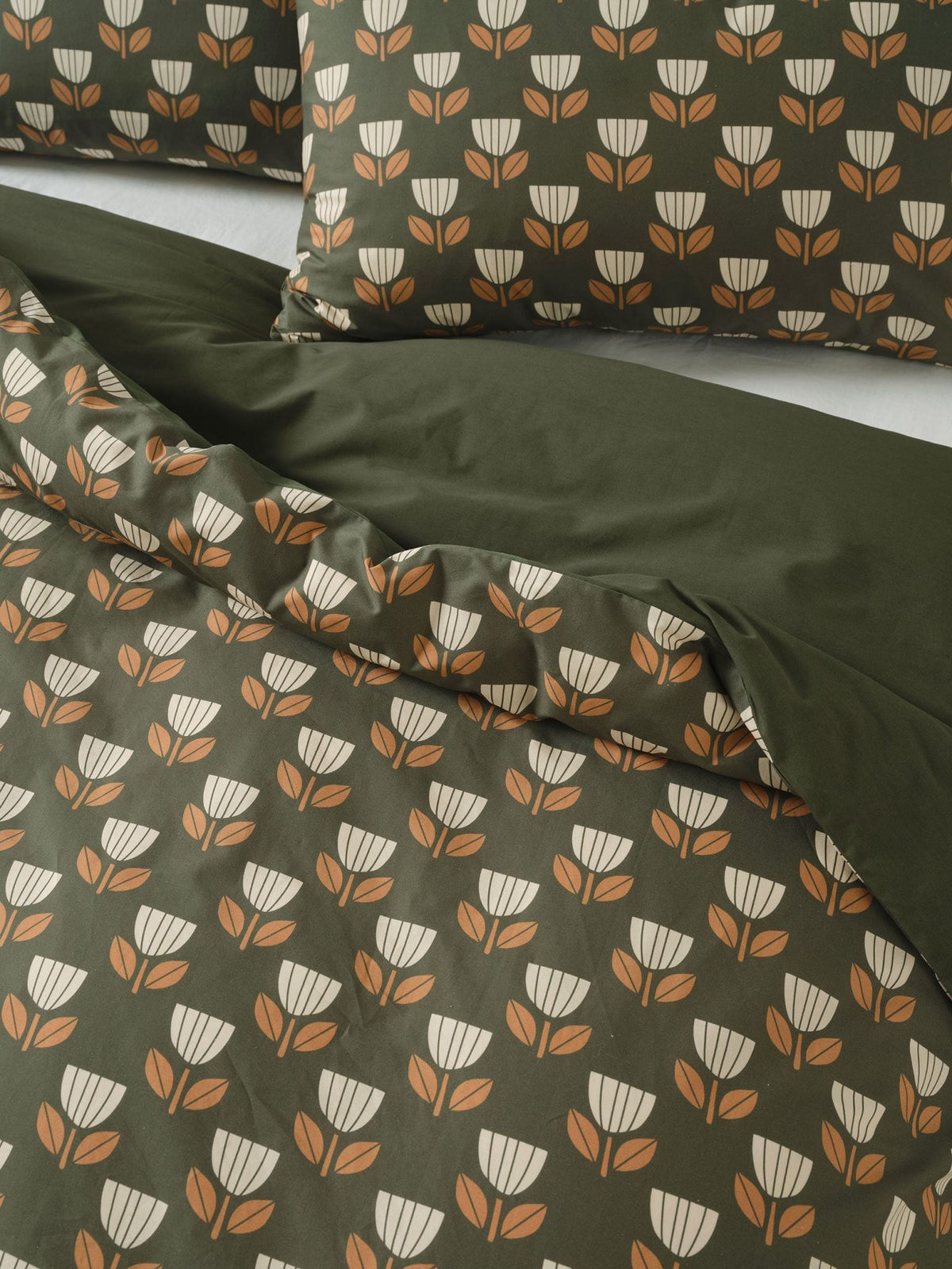 Quilt Cover Set - Annika Linen House - Double Green