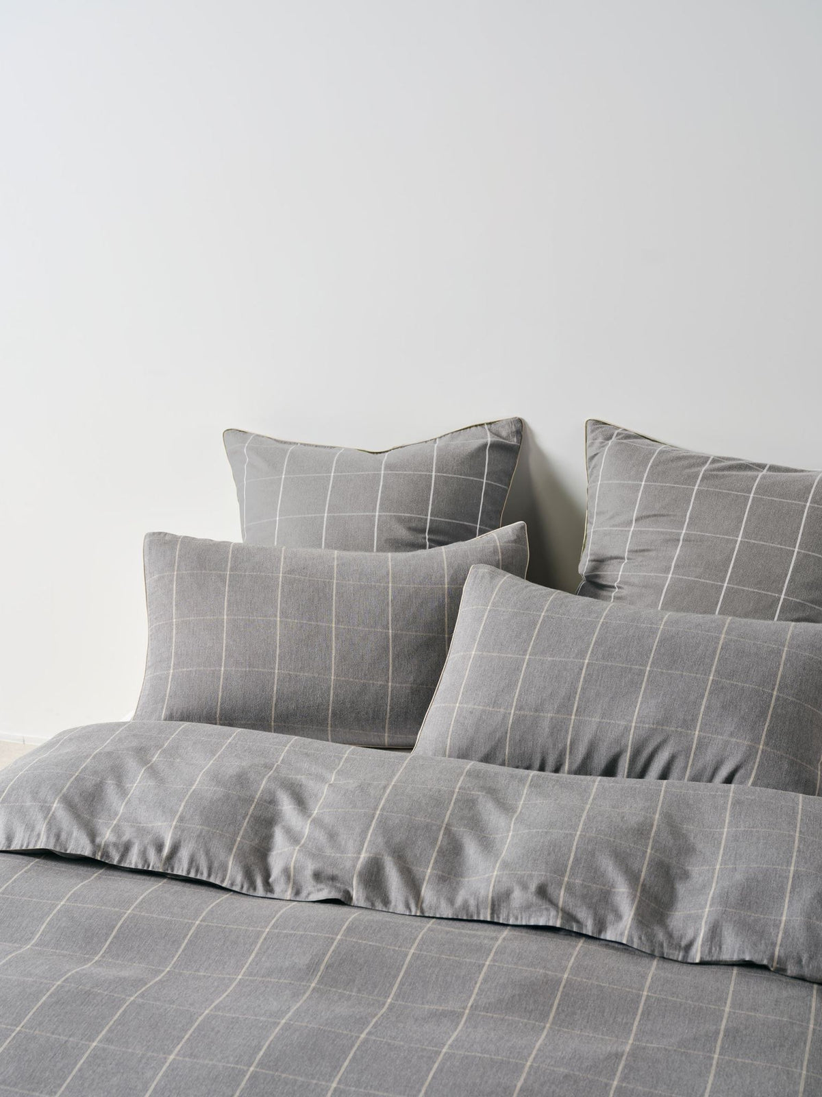 Quilt Cover Set - Atrium Shadow Linen House - King Grey