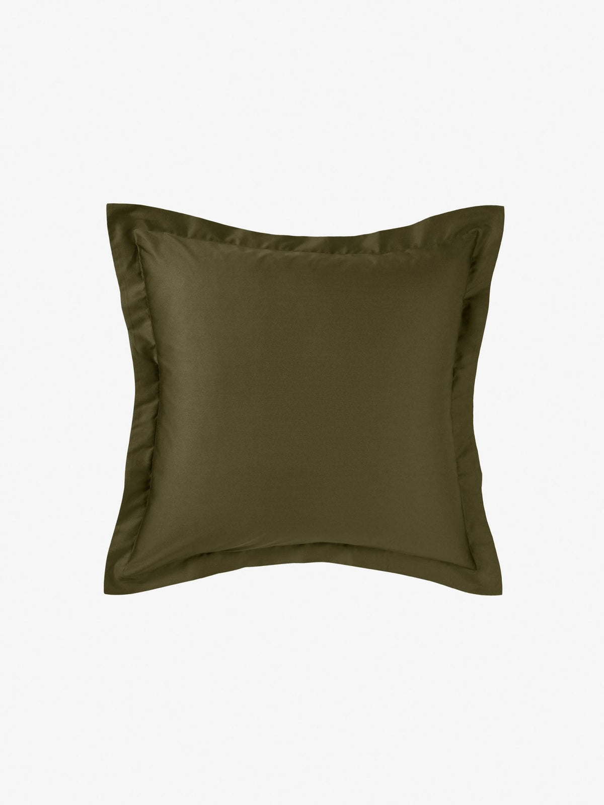 European Pillowcase - 500 Thread Count Cotton Sateen Augusta Olive