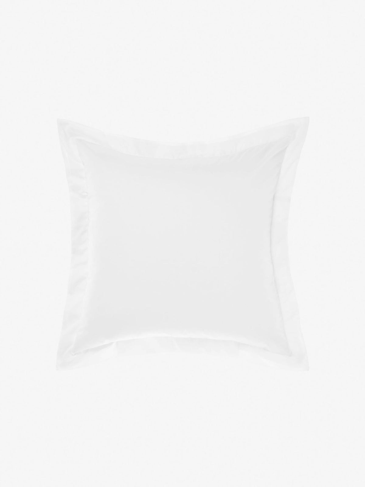 European Pillowcase - 500 Thread Count Cotton Sateen Augusta White