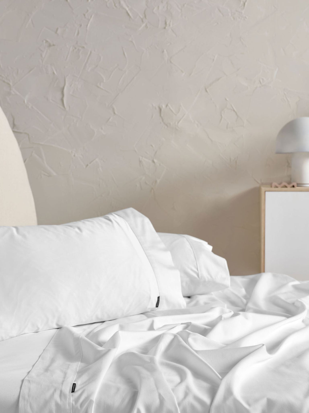 Pillowcase - 500 Thread Count Cotton Sateen Augusta White Linen House - King