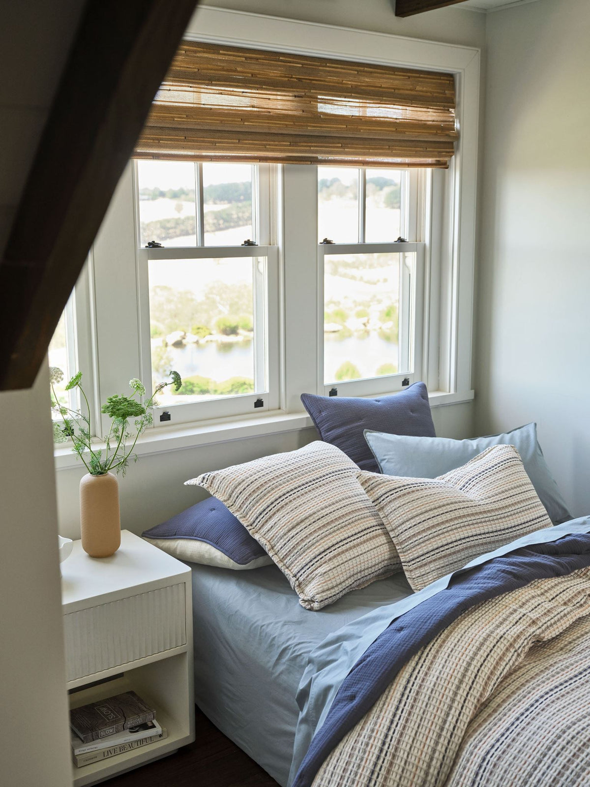 Quilt Cover Set - Dana Mushroom Linen House - Queen Natural
