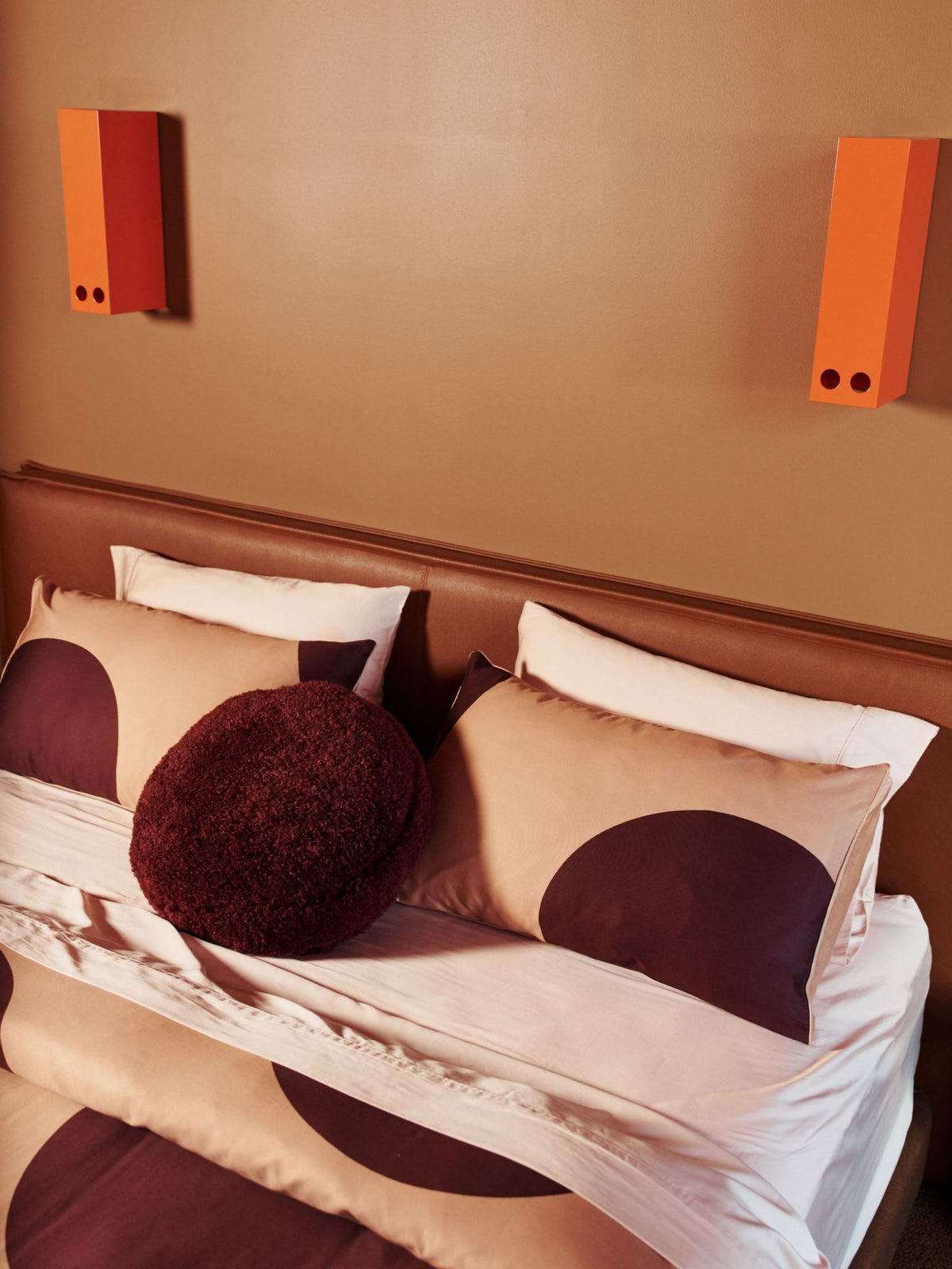 Quilt Cover Set - Pluto Clay Linen House - King Orange