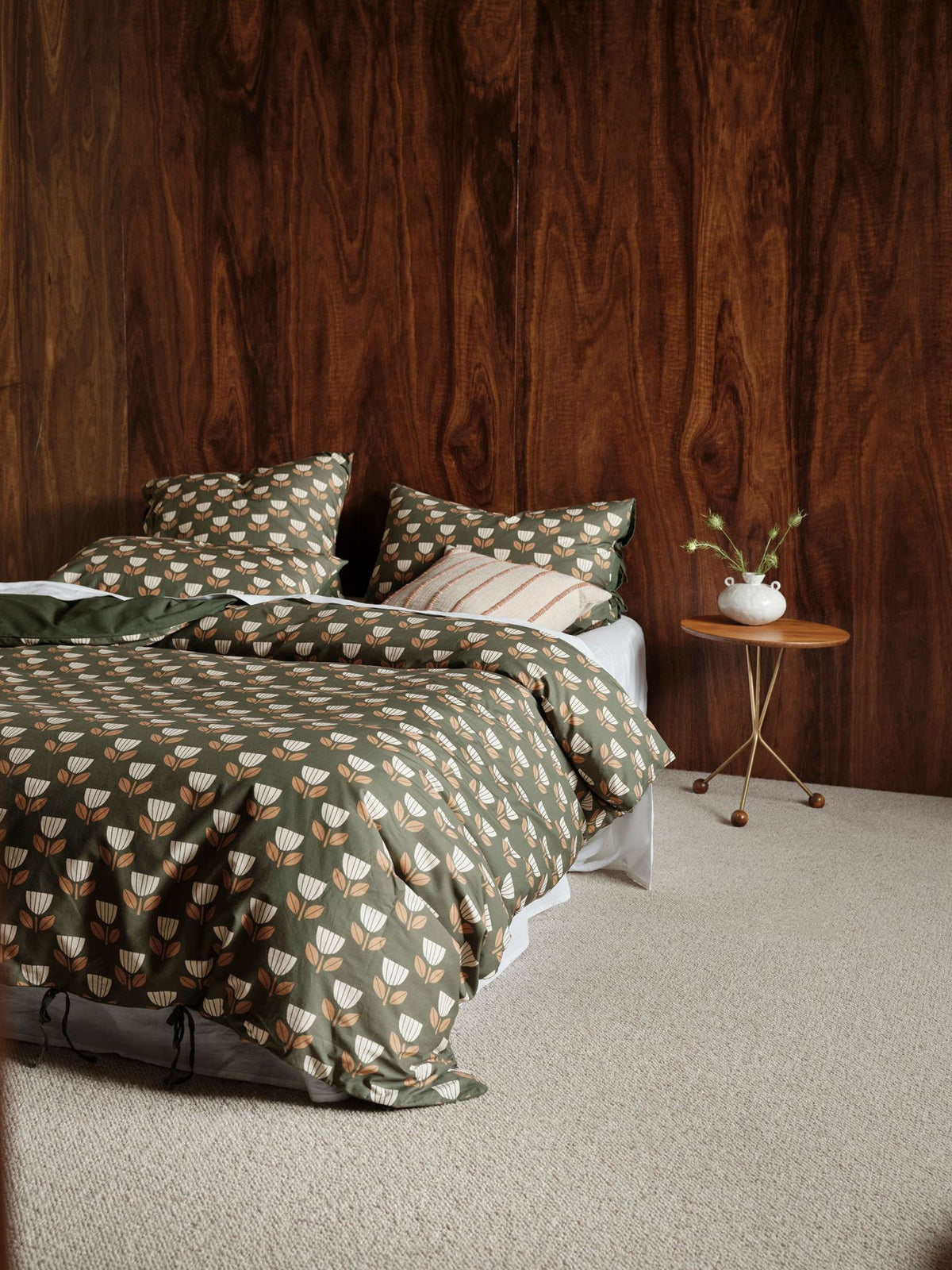 Quilt Cover Set - Annika Linen House - Super King Green