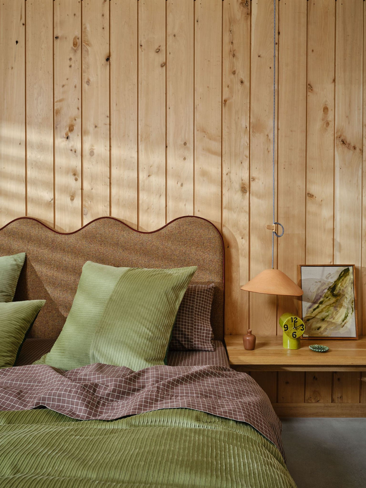European Pillowcase - Tait Basil Linen House - Green