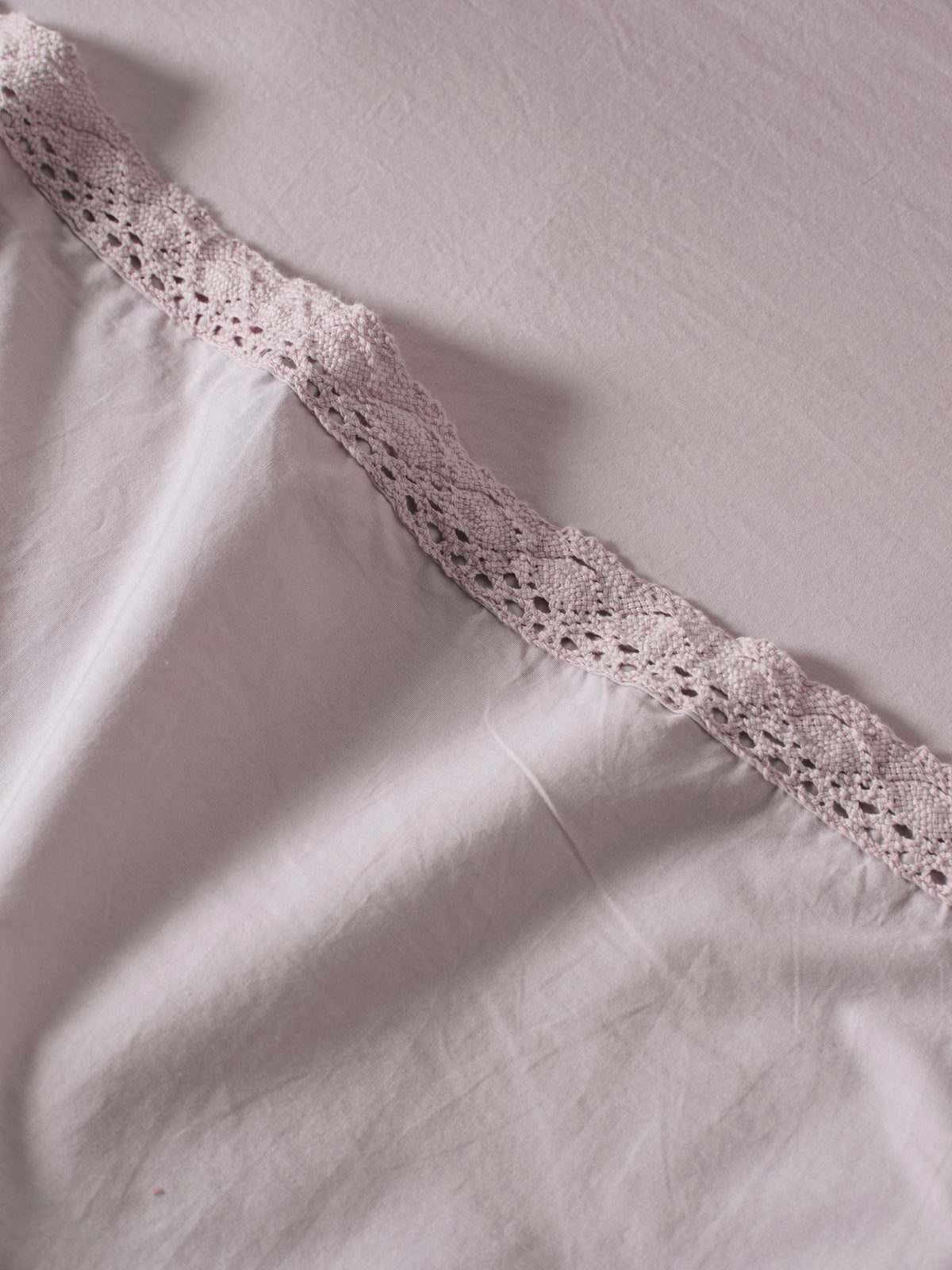Sheet Set - 250 Thread Count Washed Organic Cotton Marion Lavender - King Purple