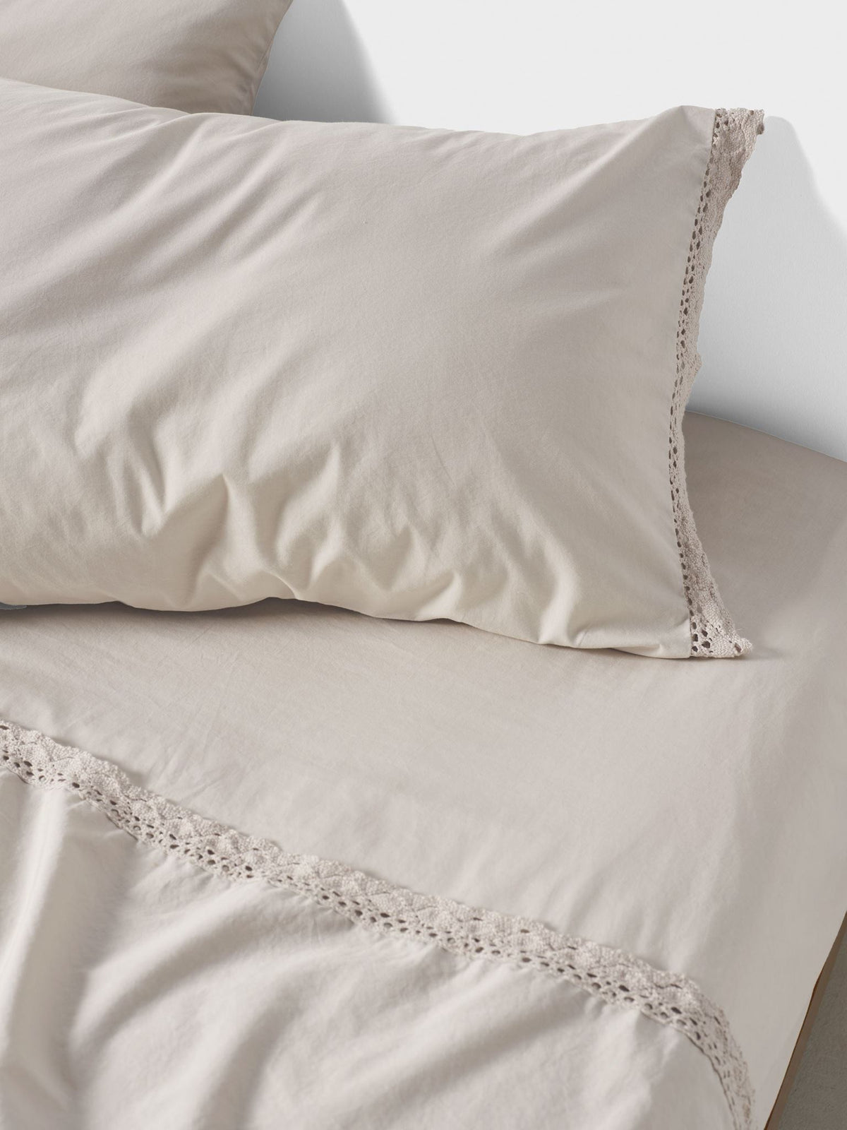 Sheet Set - 250 Thread Count Washed Organic Cotton Marion - King Natural