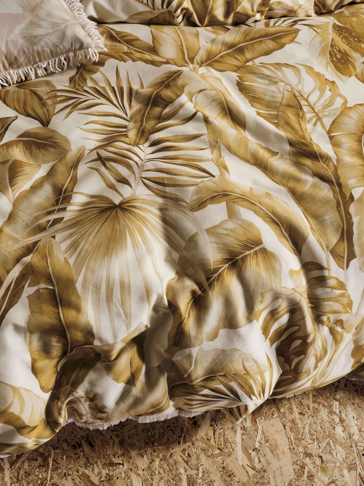 Quilt Cover Set - Marseille Linen House - Double Yellow