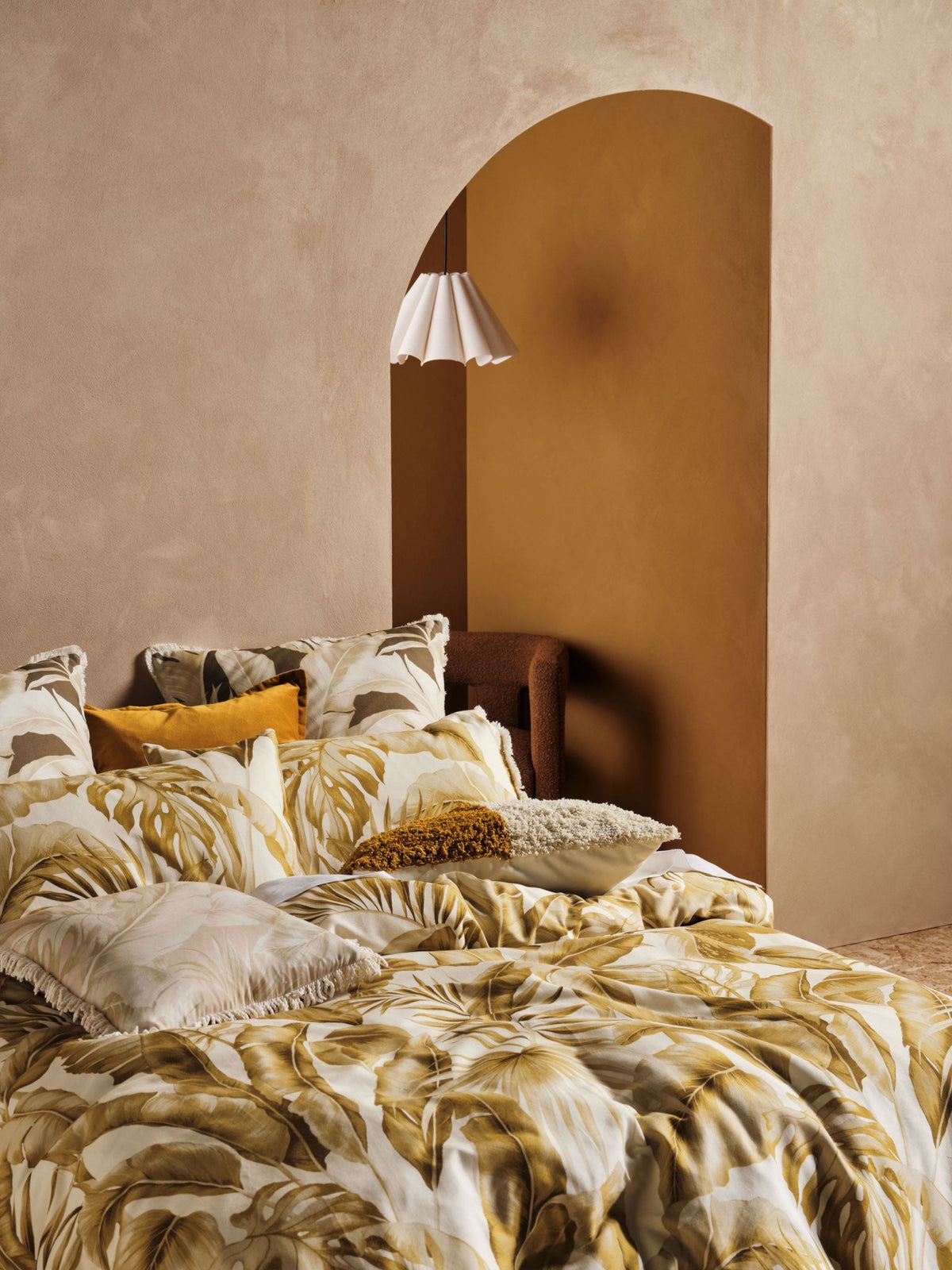 Quilt Cover Set - Marseille Linen House - Double Yellow