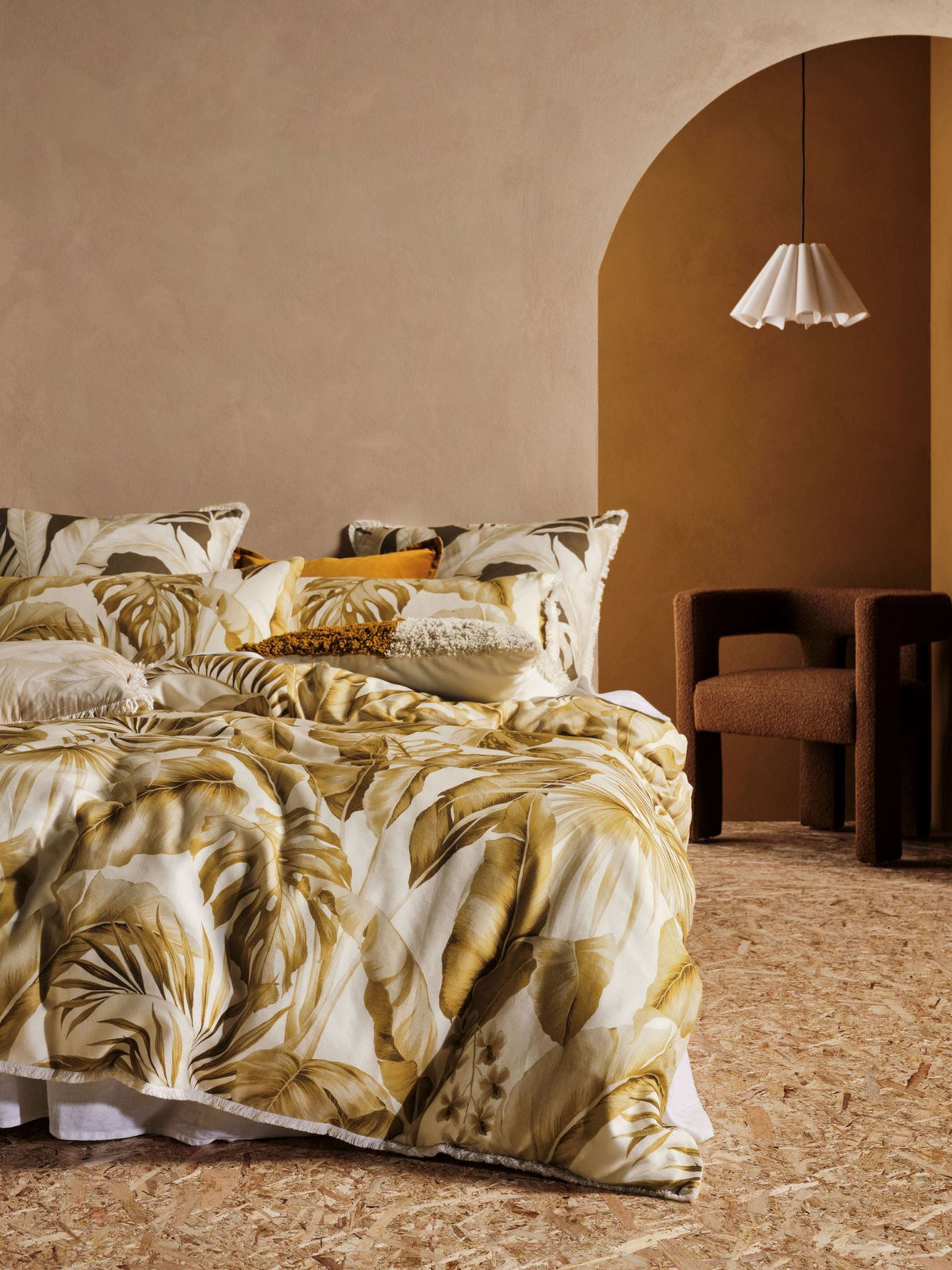 Quilt Cover Set - Marseille Linen House - Double Yellow