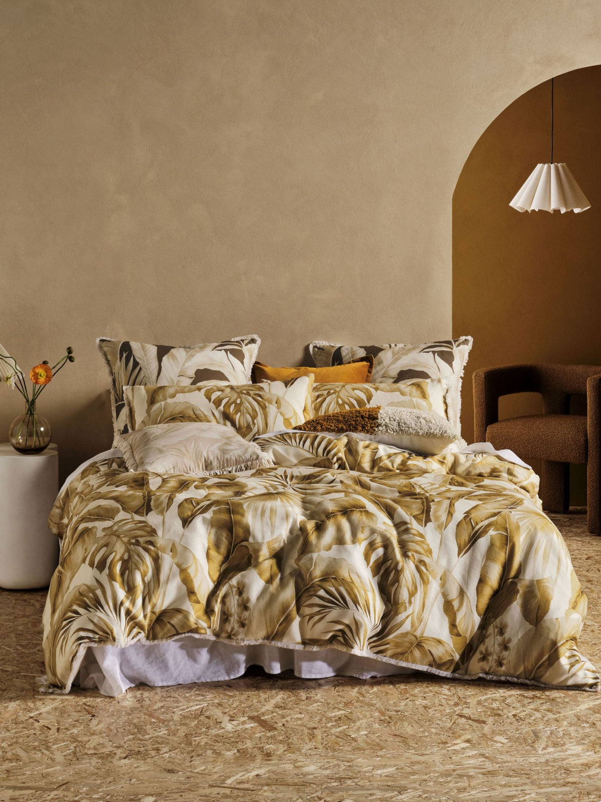 Quilt Cover Set - Marseille Linen House - Double Yellow