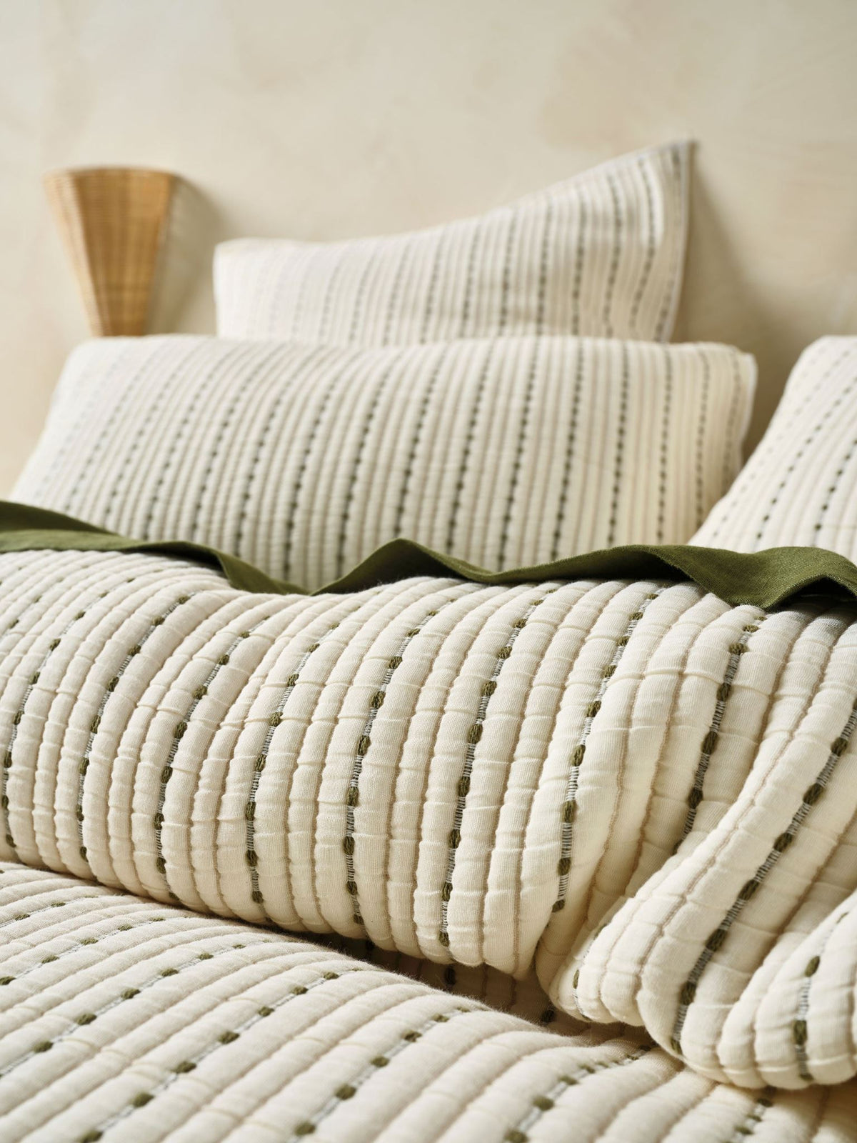 Quilt Cover Set - Millbrooke Linen House - Queen Natural