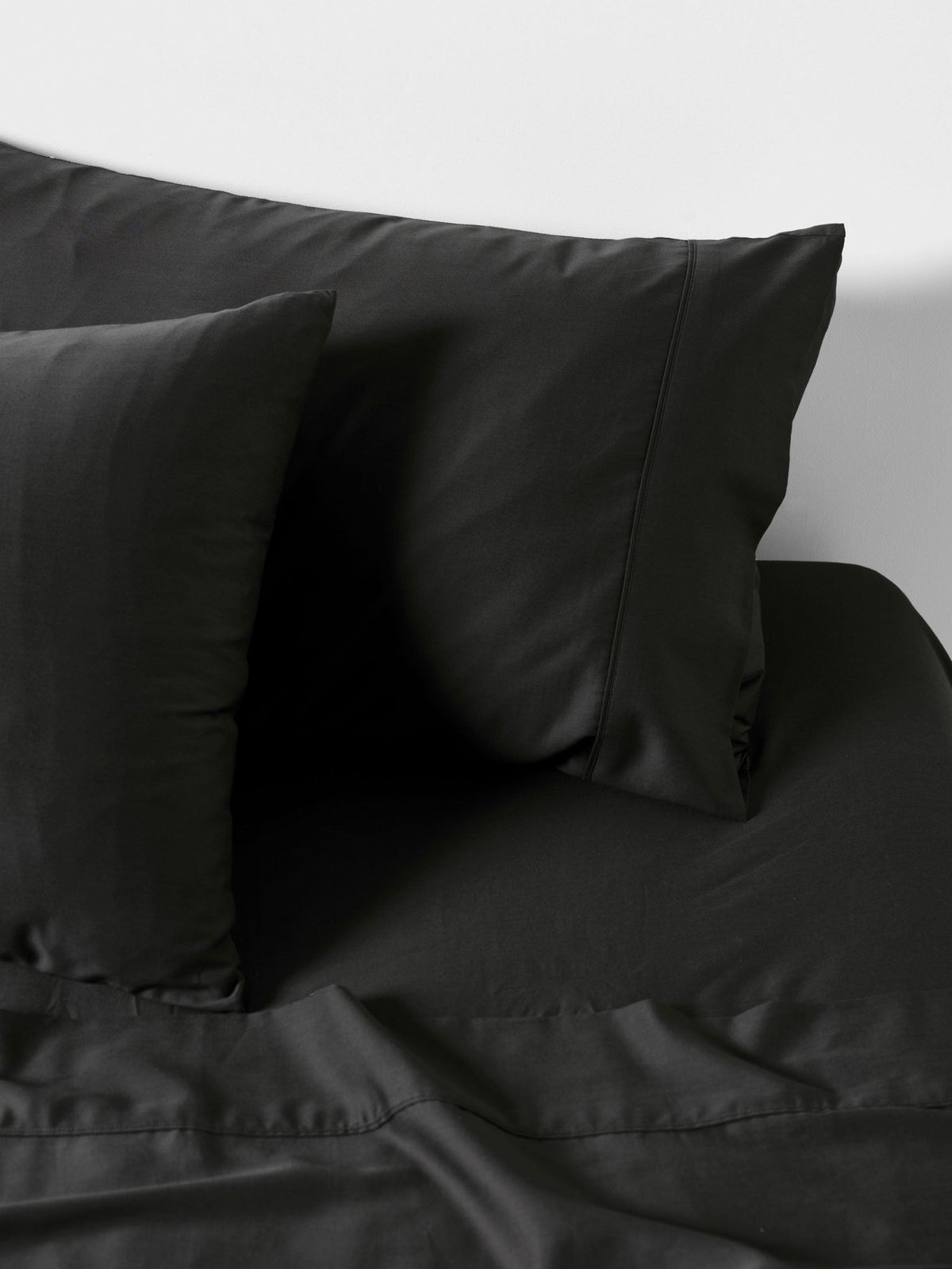 Fitted Sheet - 400 Thread Count Bamboo Cotton Nara Linen House - Queen Charcoal