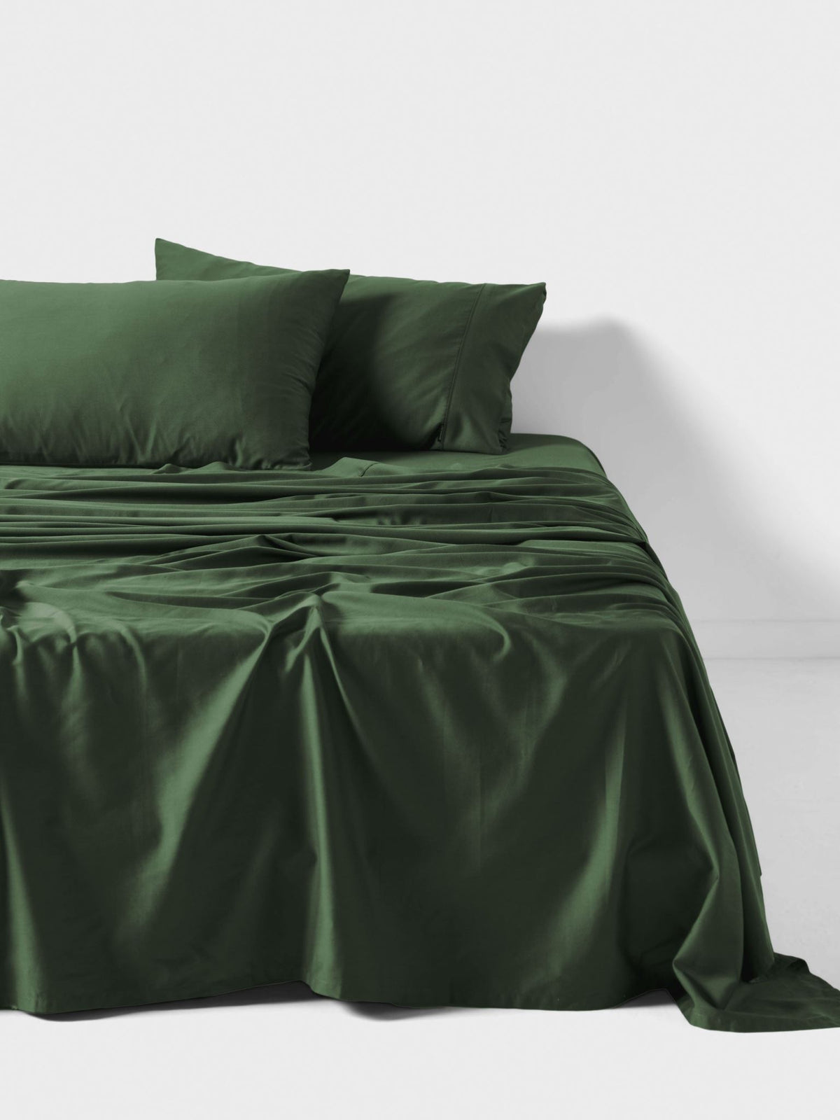 Sheet Set - 400 Thread Count Bamboo Cotton Nara Forest - Super King Green