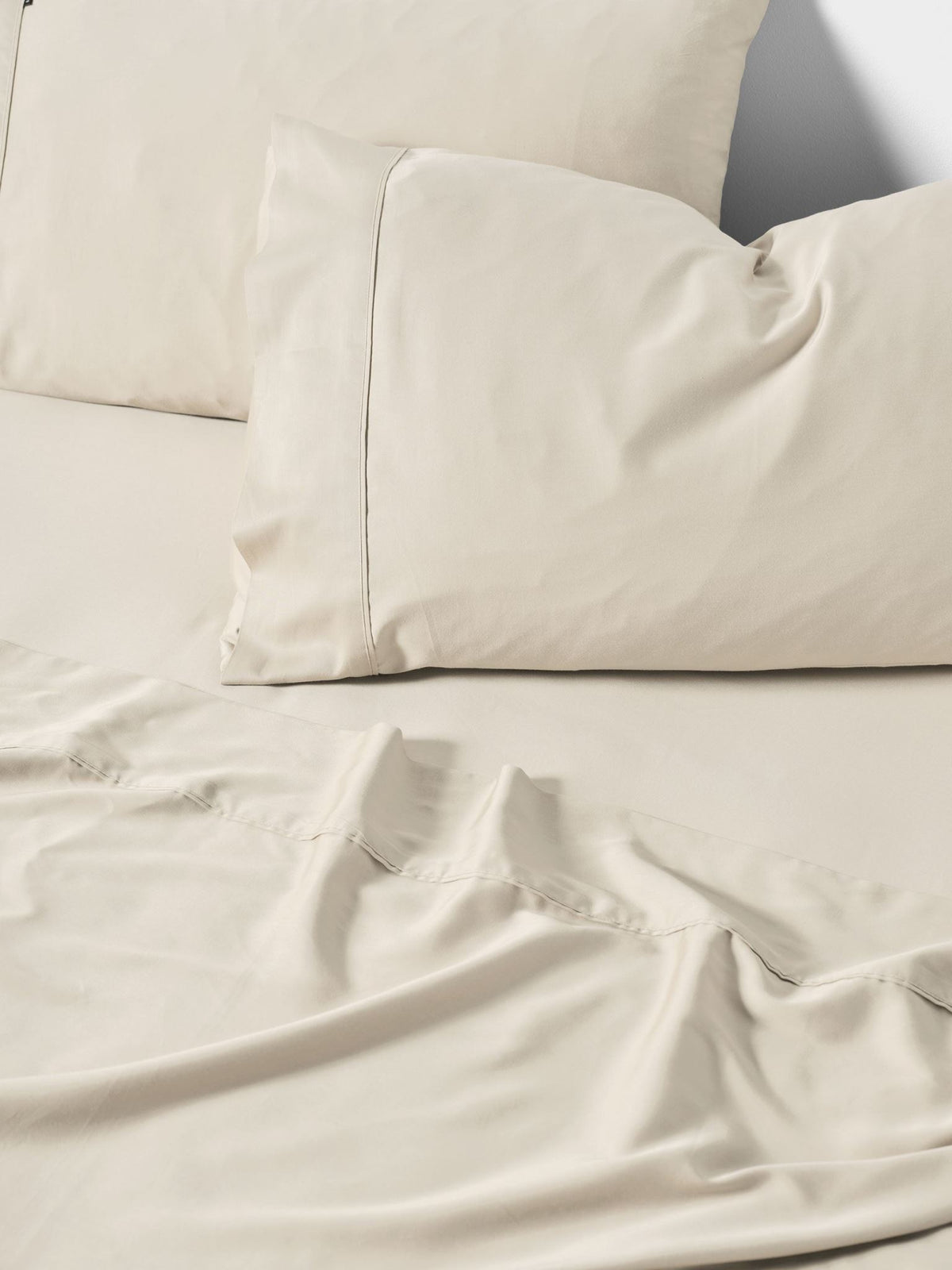 Sheet Set - 400 Thread Count Bamboo Cotton Nara Linen House - Double Natural