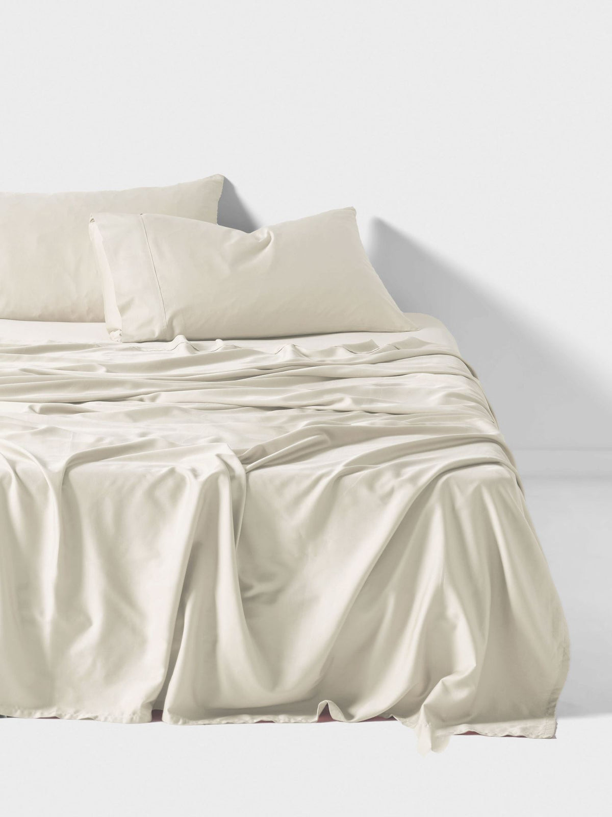 Sheet Set - 400 Thread Count Bamboo Cotton Nara Linen House - King Natural