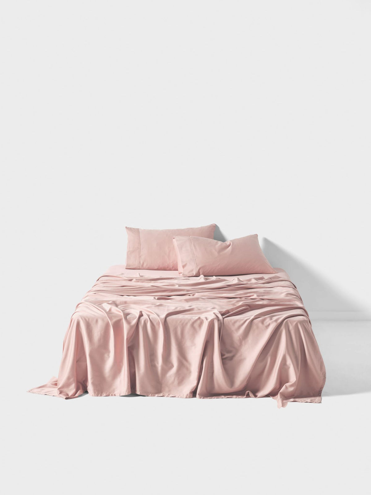 Sheet Set - 400 Thread Count Bamboo Cotton Nara Rose - Super King Pink