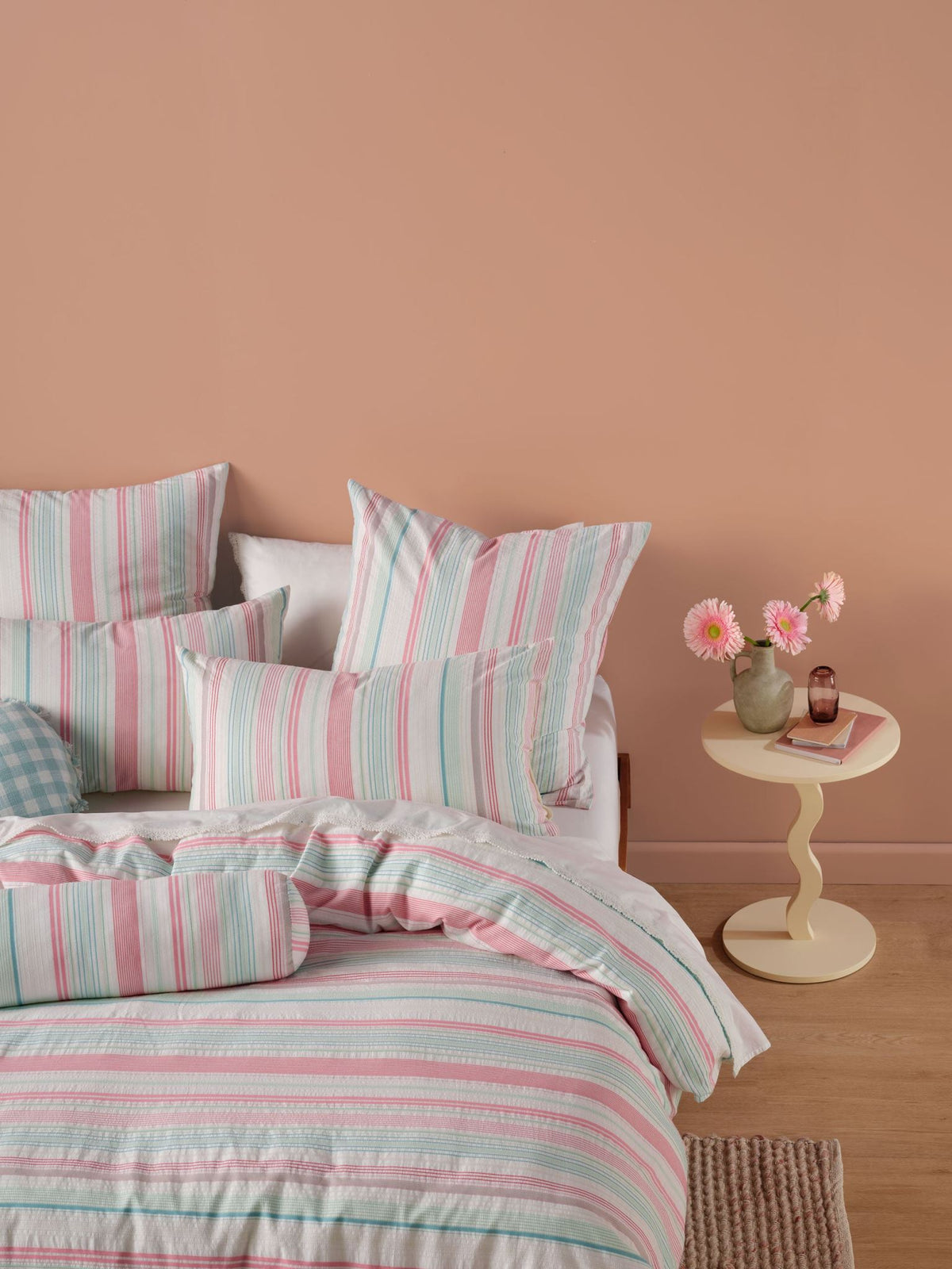 Quilt Cover Set - Otillo Linen House - Queen Pink