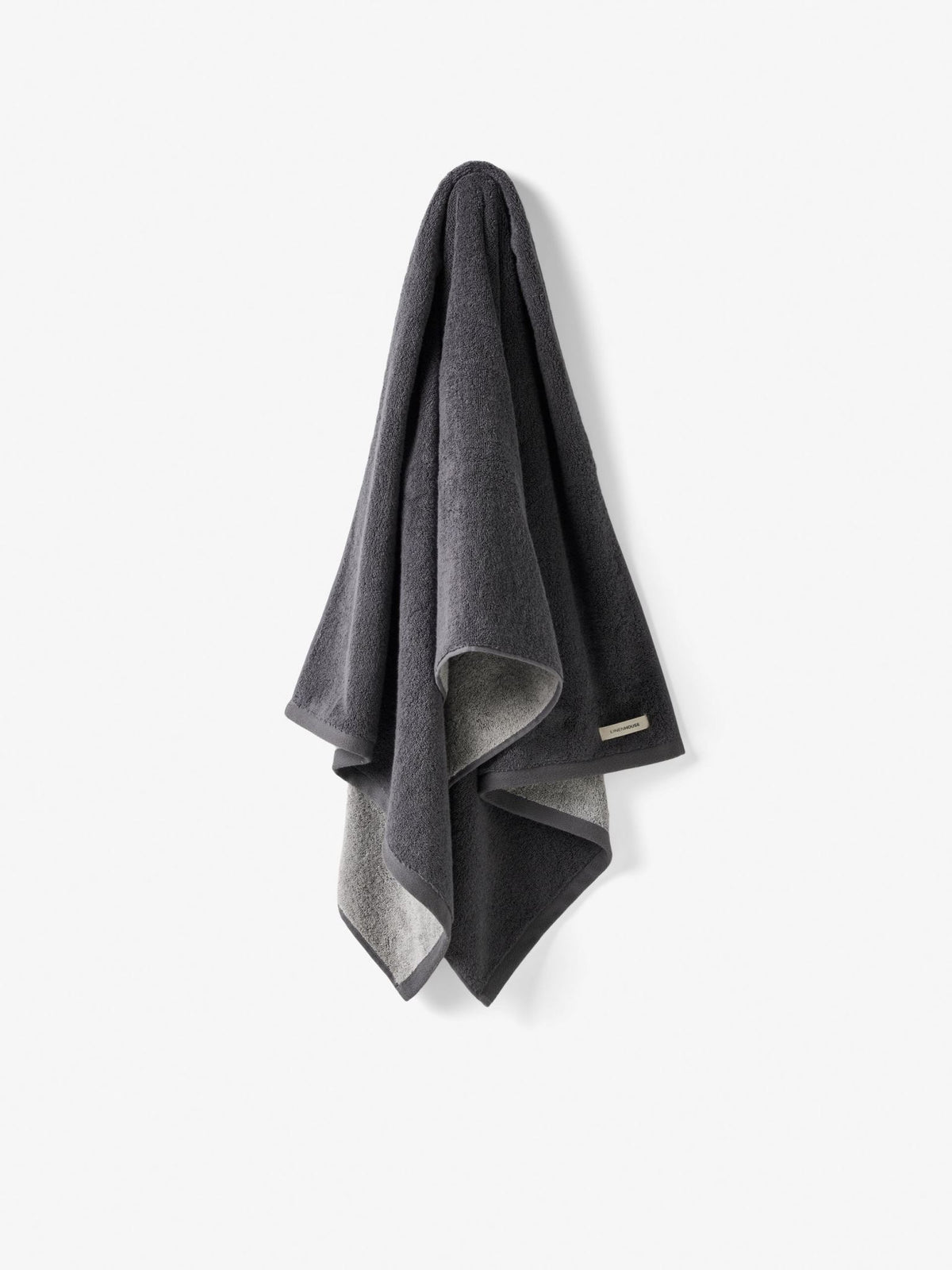 Bath Towel - Otway Shadow Linen House - 69cm x 139cm Charcoal