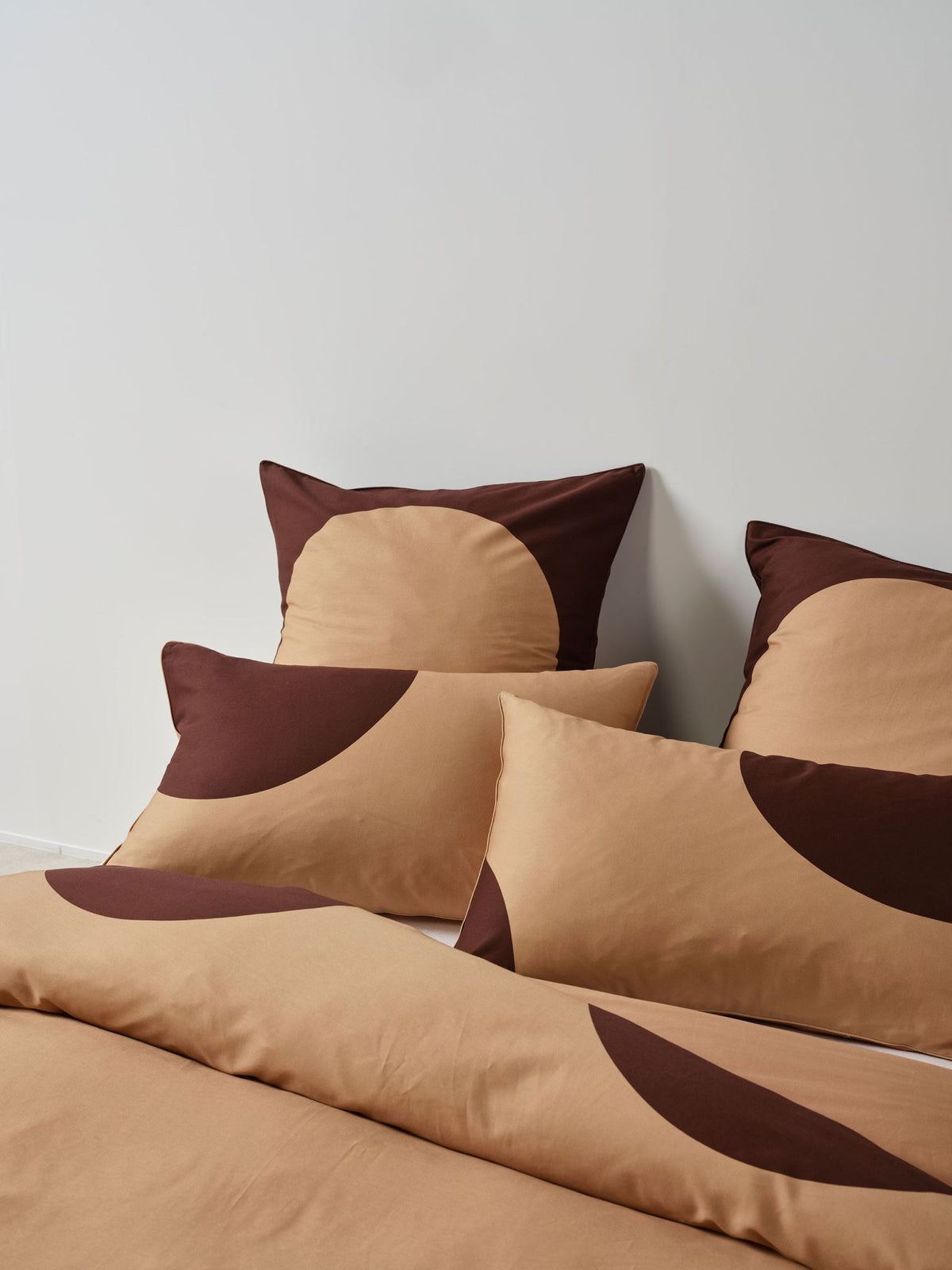 Quilt Cover Set - Pluto Clay Linen House - Queen Orange