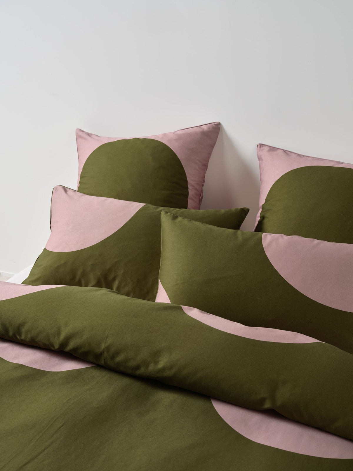 Quilt Cover Set - Pluto Olive Linen House - Single Green
