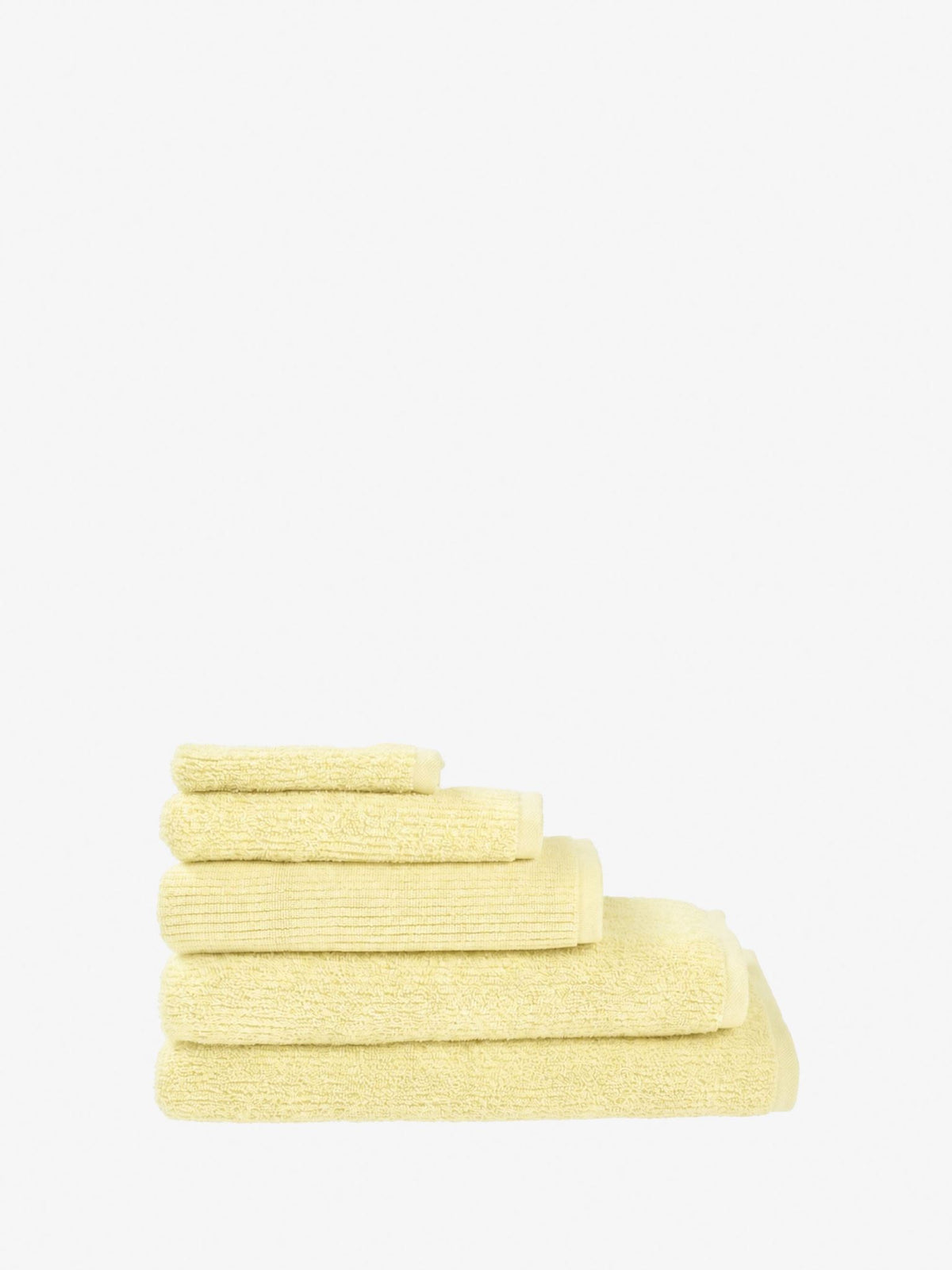 Bath Sheet - Reed Butter Linen House - 82cm x 170cm Yellow
