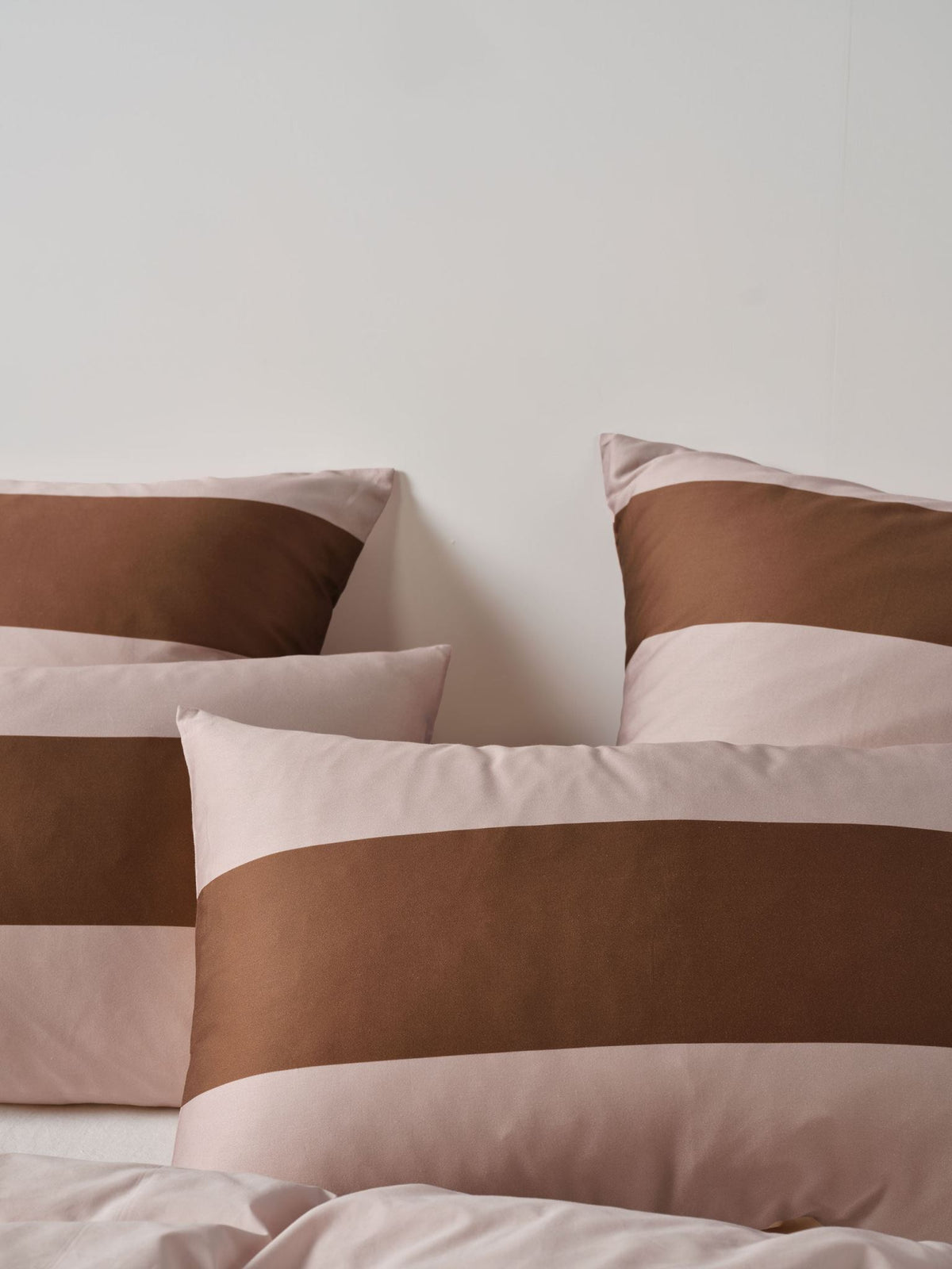Quilt Cover Set - Rugby Stripe Orchid Linen House - Super King Purple