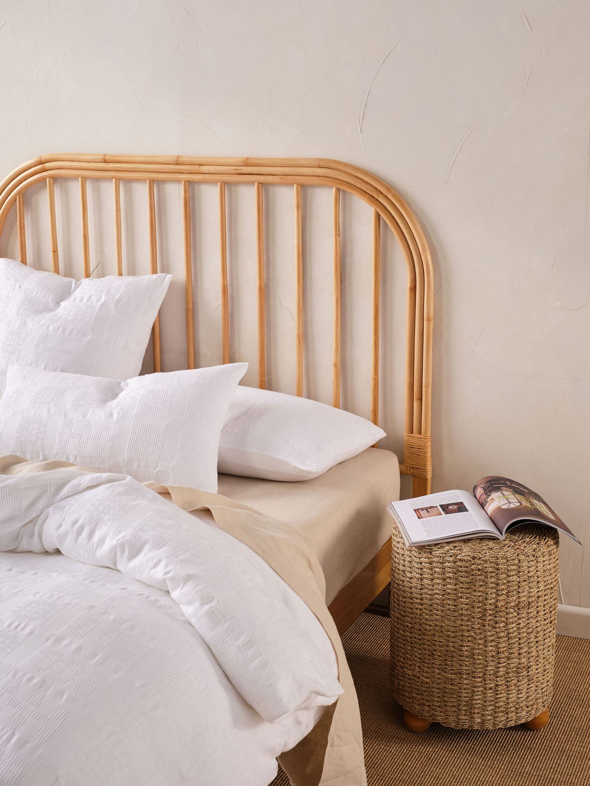 Quilt Cover Set - Seren Linen House - Super King White
