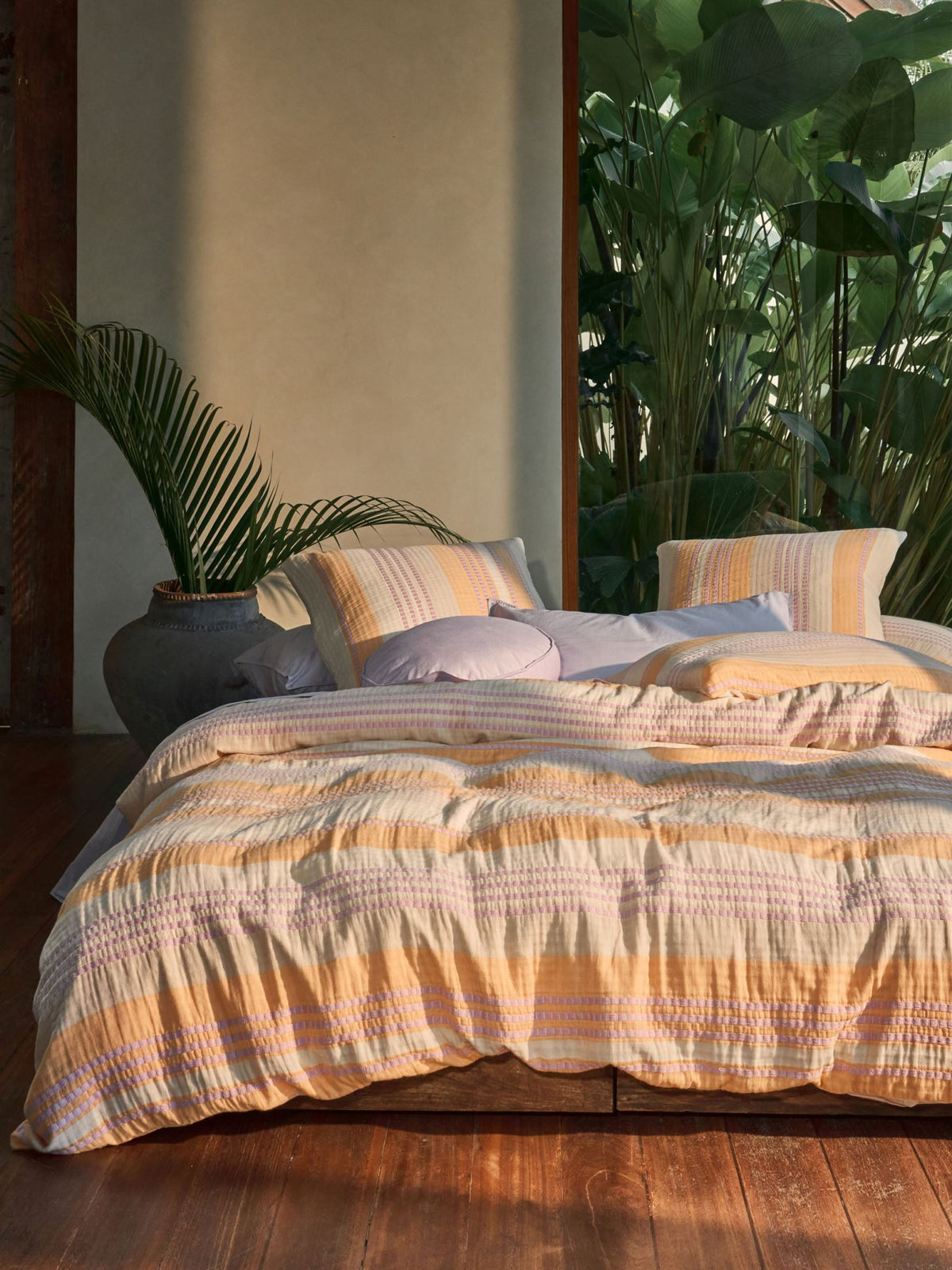 Quilt Cover Set - Campbell Linen House - King Orange