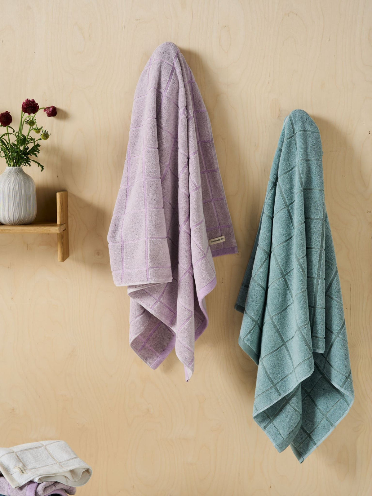 Bath Sheet - Geneva Ocean Linen House - 33cm x 33cm Green