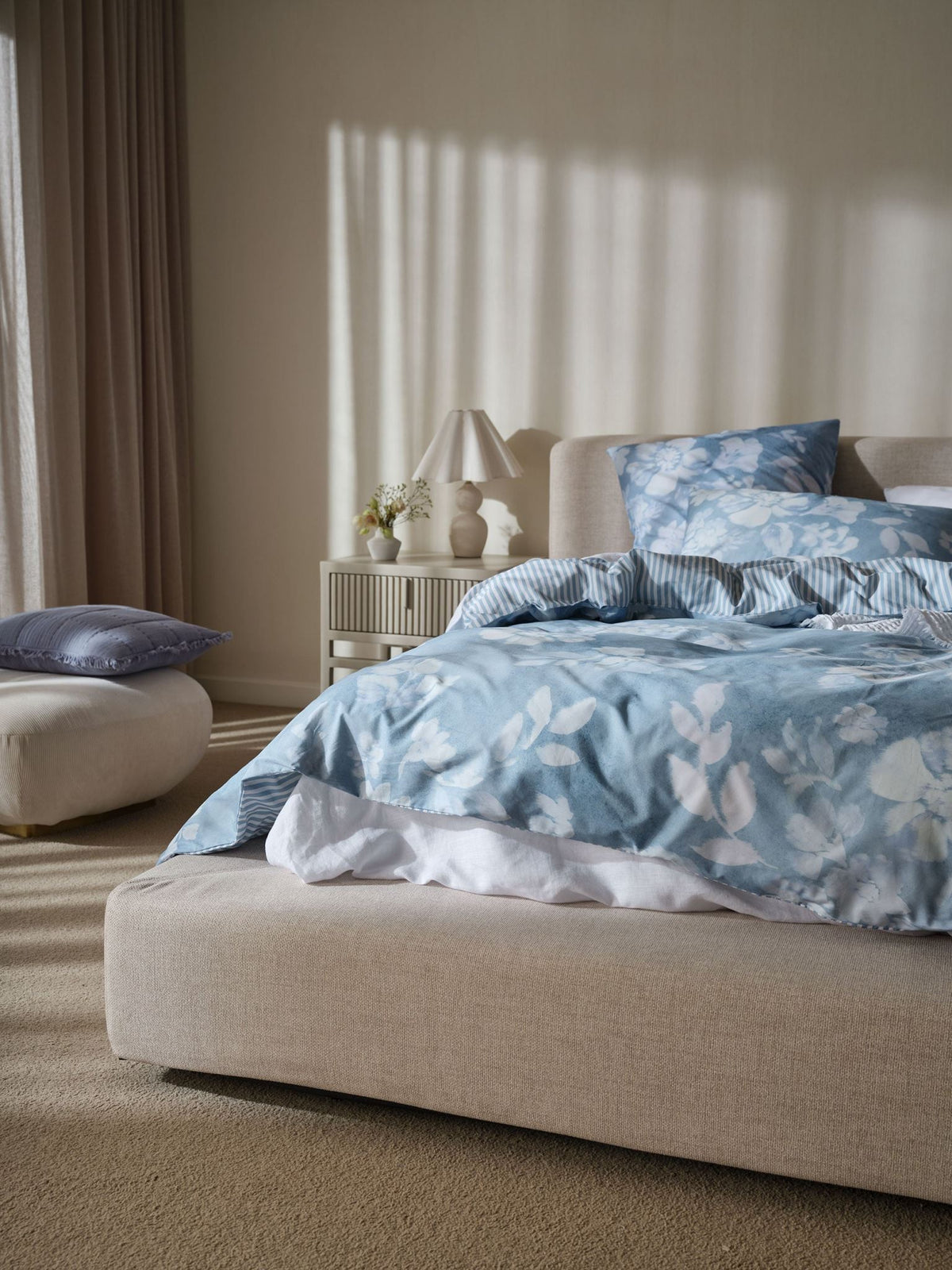 Quilt Cover Set - Kayla Linen House - Queen Blue