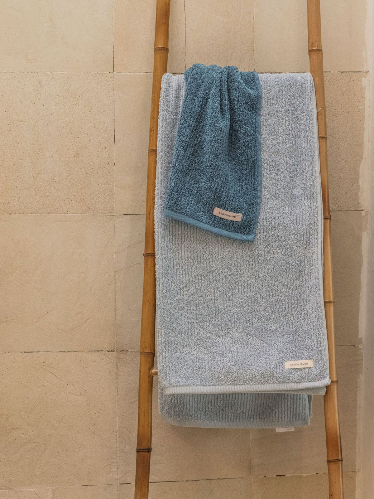 Hand Towel - Reed Ocean Linen House - 40cm x 71cm Blue