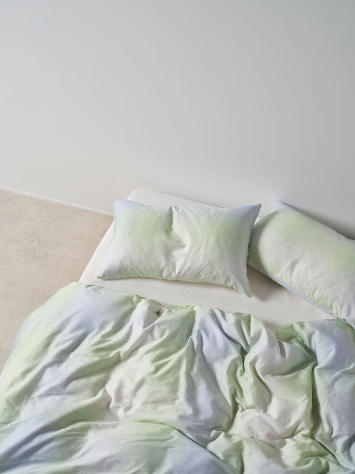 Quilt Cover Set - Sunrise Check Clearwater Linen House - Single Blue