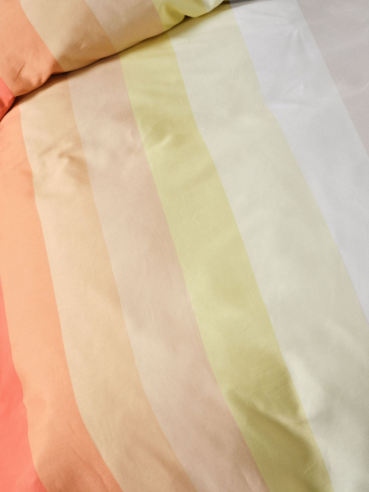 Quilt Cover Set - Sunrise Stripe Bubblegum Linen House - Double Pink