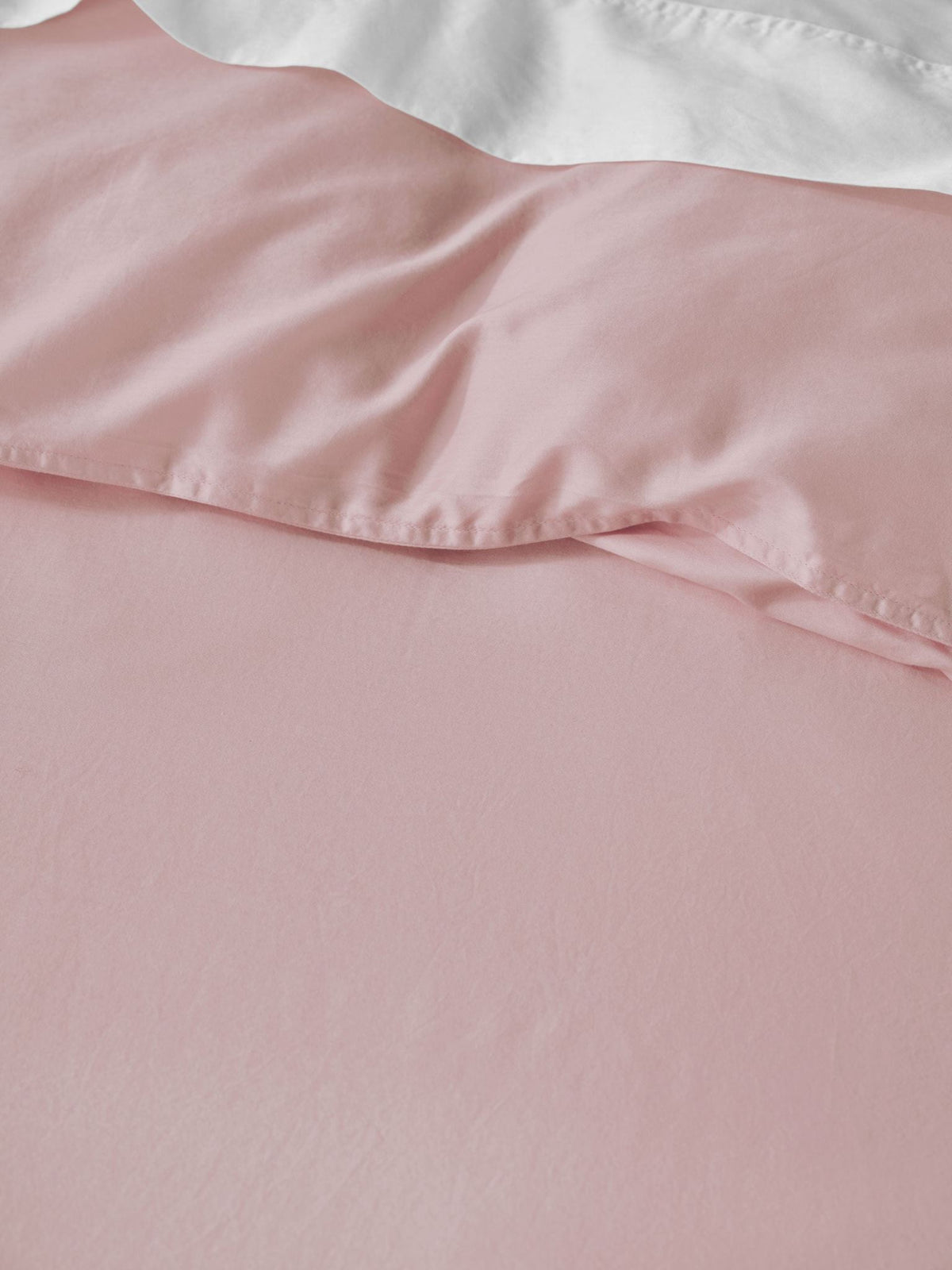 Quilt Cover Set - Surf Wash Dusty Rose 400 Thread Count - Super King Pink