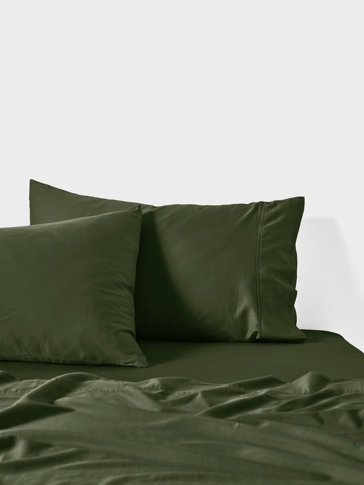 Sheet Set - Surf Wash Fern 400 Thread Count Linen House - Double Green