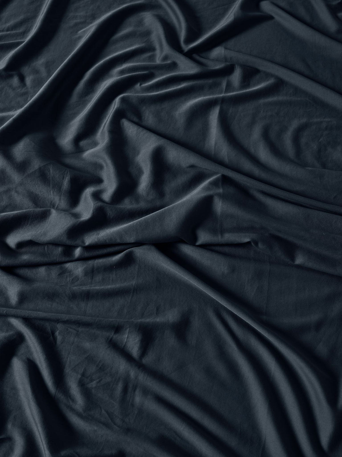Sheet Set - Surf Wash Midnight 400 Thread Count Linen House - Single Blue