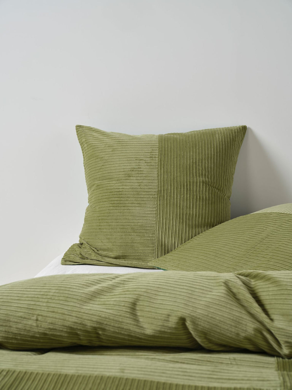 European Pillowcase - Tait Basil Linen House - Green