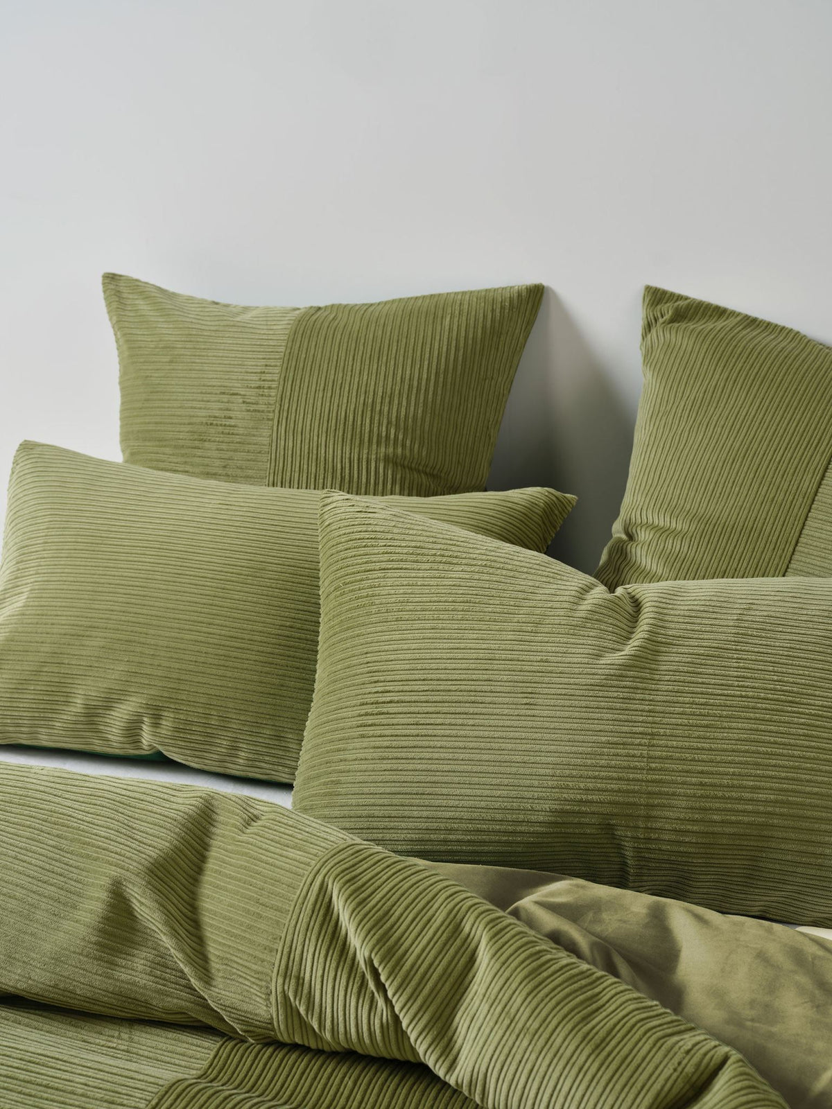 European Pillowcase - Tait Basil Linen House - Green