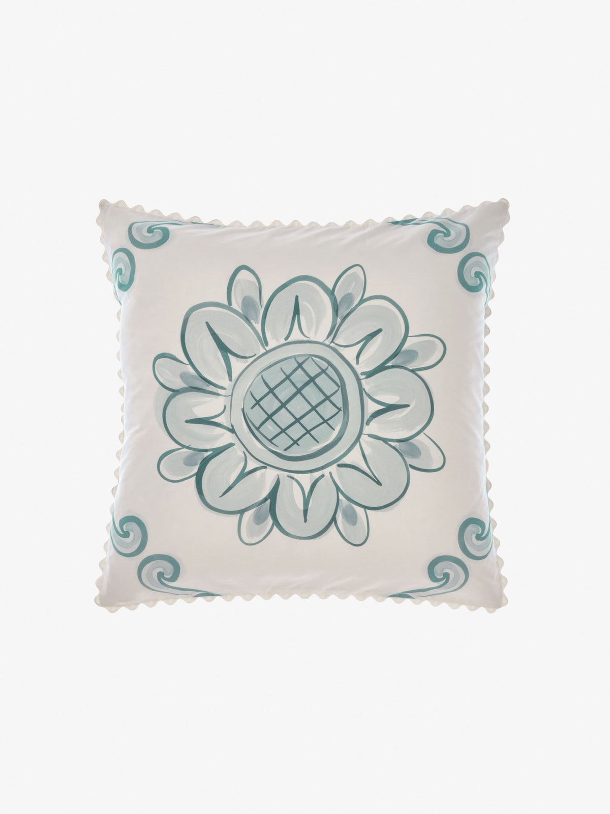 European Pillowcase - Thalia Linen House - 65cm x 65cm Blue