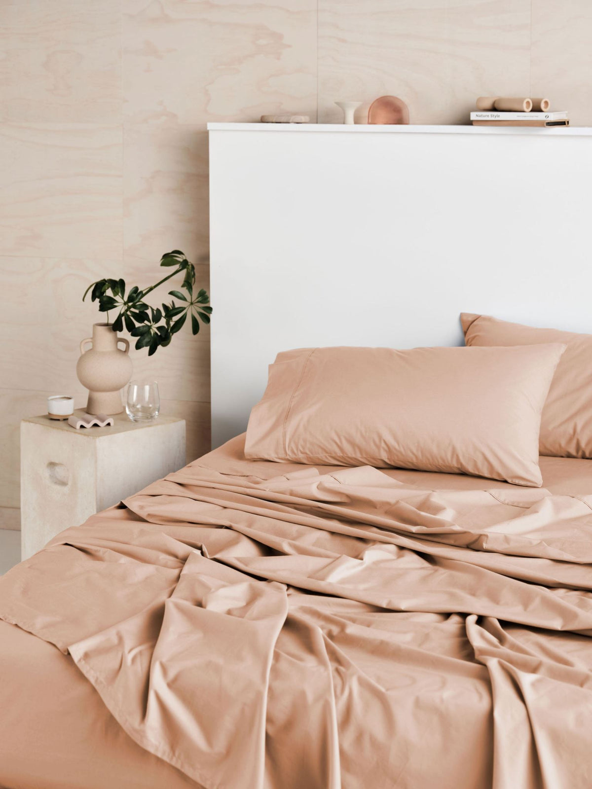 Sheet Set - 300 Thread Count Cotton Percale Vienna Clay - Queen Orange